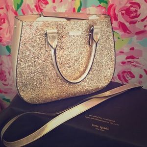 RARE Gold Glitter KS Charlotte Street Sylvia Purse